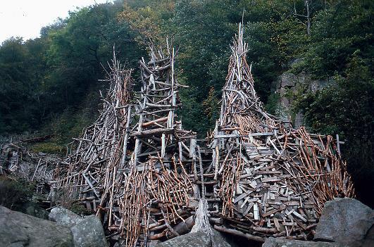 Lars Vilks piece of art Nimis at Kullaberg.