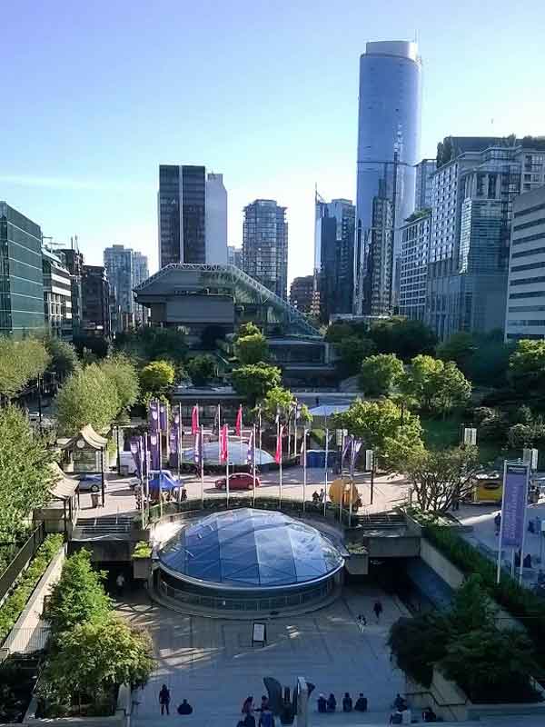 Robson Square in Vancouver.