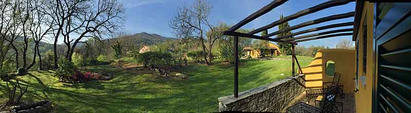 Panorama from one of the rooms at La Meridiana Resort.