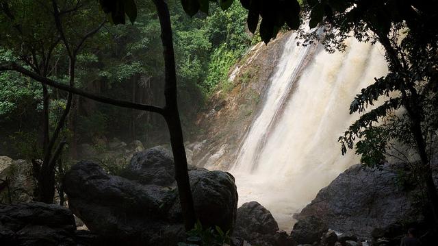 Koh Samui waterfall.
