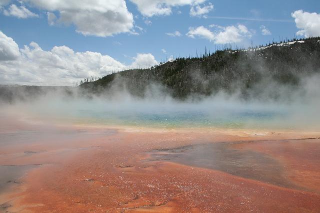 Geothermal areas of Yellowstone are a majestic sight