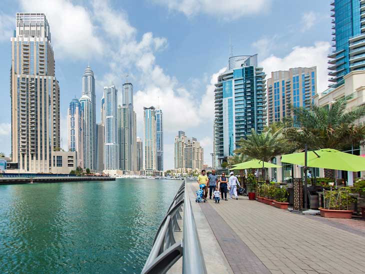 JBR Walk in Dubai.