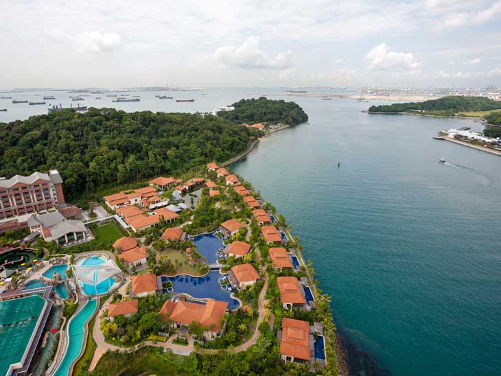 Sentosa Island in Singapore.