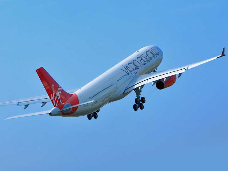 Virgin Atlantic A330 taking off.