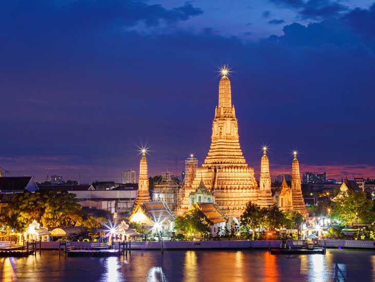 Wat Arun temple in Bangkok, Thailand