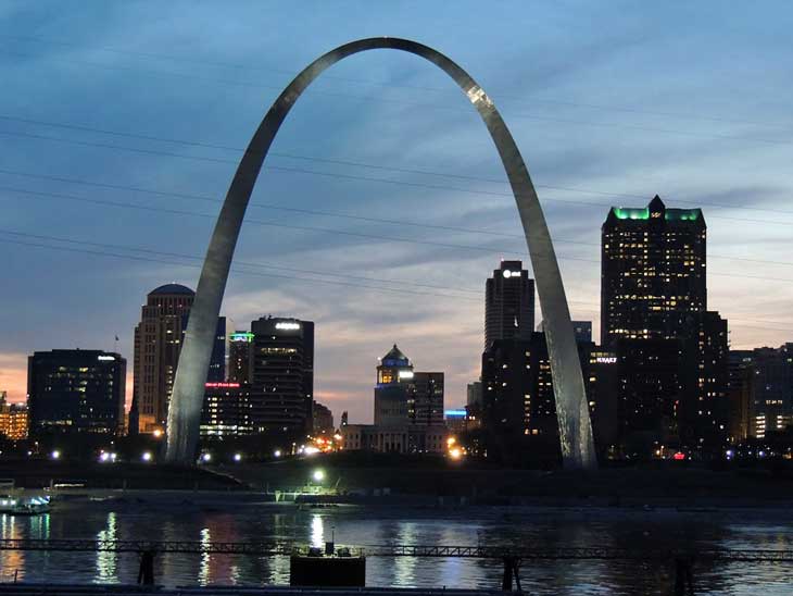 Gateway Arch in St. Louis.