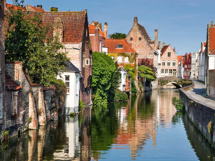 This is the beautiful city of Bruges in Flanders, Belgium.