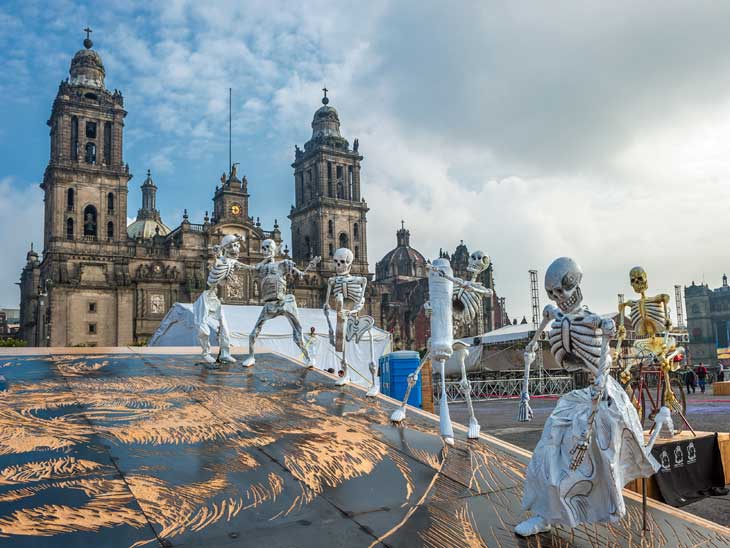 Dia de los muertos in Mexico City, Mexico.