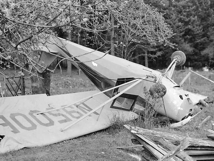 Crashed plane.
