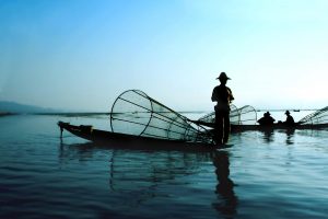 Fishermen on Inle Lake, Myanmar.