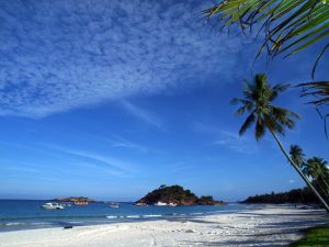 One of the white, sandy beaches on Redang Island on Malaysias East Coast.