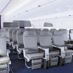 Lufthansa Premium Economy cabin.