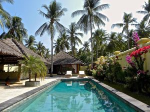 Pool villa at Kura Kura Resort, Karimunjawa Indonesia