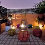 Roof top bar at one of the riads in Marrakech.