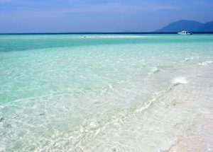 Crystal clear waters at Kura Kura, Indonesia