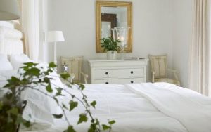 One of the guest rooms at Townhouse Marbella