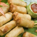 Fresh Thai spring rolls.