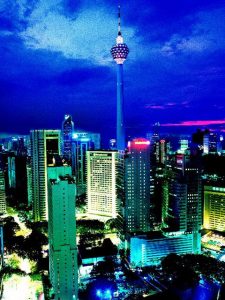 KL Tower, aka Menara Tower, in Kuala Lumpur.