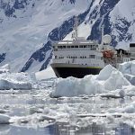 Cruise ship in Antarctica.