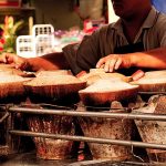 Food hawker in China Town, Kuala Lumpur, Malaysia.