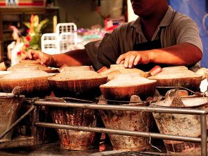 Food hawker in China Town, Kuala Lumpur, Malaysia.