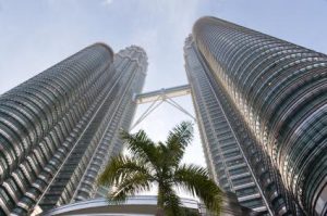 Petronas Towers in Kuala Lumpur.