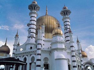 Railway station in Kuala Lumpur at day.