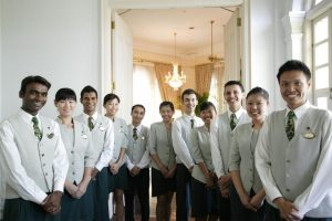 Raffles staff epitomizes luxury.