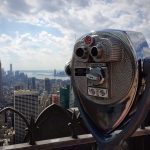 This is binoculars on one of NYC:s high rises.