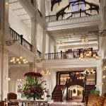 The lobby of Raffles Hotel, Singapore