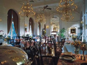 Raffles Grill at Raffles Hotel in Singapore.