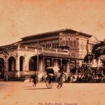 Raffles Hotel in Singapore in the early years.