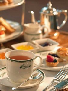 Afternoon Tea at Raffles Hotel, Singapore.