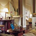 The parlor of a Courtyard Suite at Raffles Hotel, Singapore.