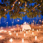 Romantic dinner prepared at The Sarojing, Kao Lak.