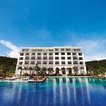 Facade and pool at The Danna on Langkawi, Malaysia.