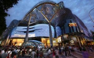 Exterior of ION Orchard in Singapore.