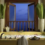 Private dining in spa hut at Pangkor Laut Resort, Malaysia.