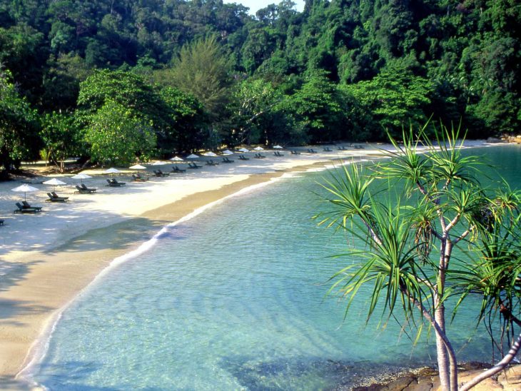 Emerald Bay at Pangkor Laut Resort, off Malaysias west coast.