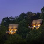 Hill Villas at Pangkor Laut Resort, Malaysia at night.