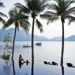 Infinity pool at Royal Bay Beach Club at Pangkor Laut Resort, Malaysia.