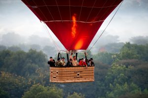 Ballooning over Bagan is a great experience.