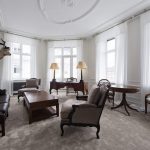 Living room of the Blixen Suite at Hotel DÁngleterre in Copenhagen.