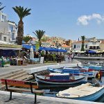 The boardwalk in Agios Nikolaos, Crete.