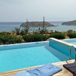 The pool of a maisonette at Blue Palace, Crete.