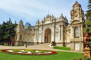 The DolmaBahce Palace in Istanbul.