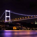 One of the bridges over the Bosporus connect Europe with Asia.