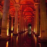 The ancient cisterns in Istanbul.