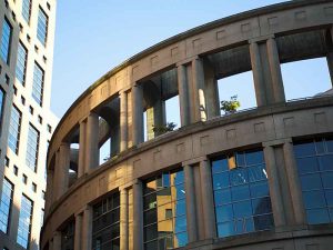 Vanvoucer Public Library is built like a Roman Amphitheatre.