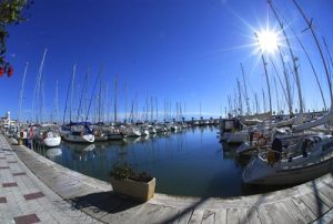 Sitges yacht harbour is a great place to start your RIB-safari.